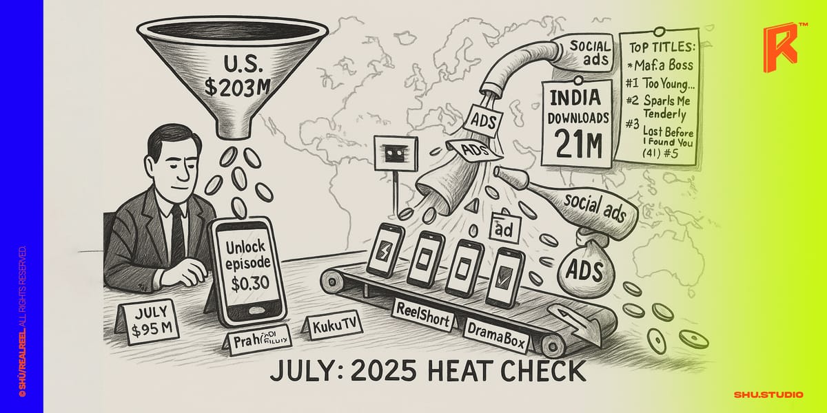 July 2025 Vertical Short Drama Market + August Heat Check