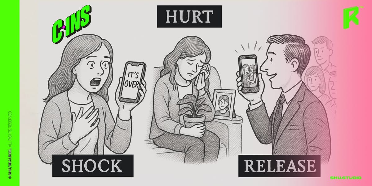 Shock, Hurt, Release: Designing Emotional Whiplash for 90-Second Episodes