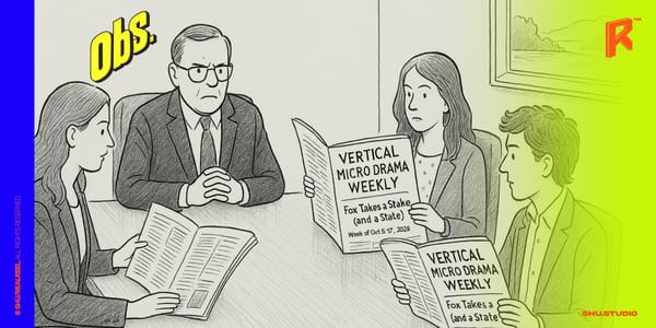 Vertical Micro Drama Weekly: Fox takes a stake (and a slate), Balaji pivots to microdramas, MIPCOM…